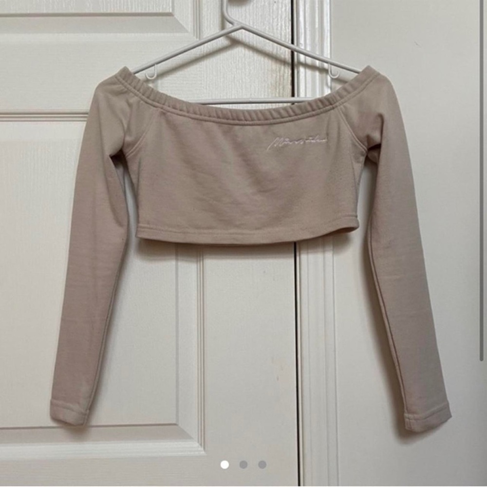 MISSGUIDED NUDE CROP TOP